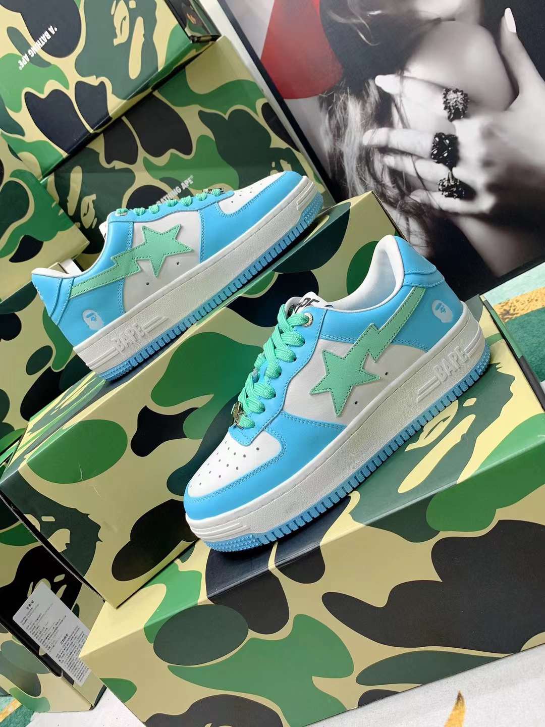 Men Women B*ape sta low Top Sneaker