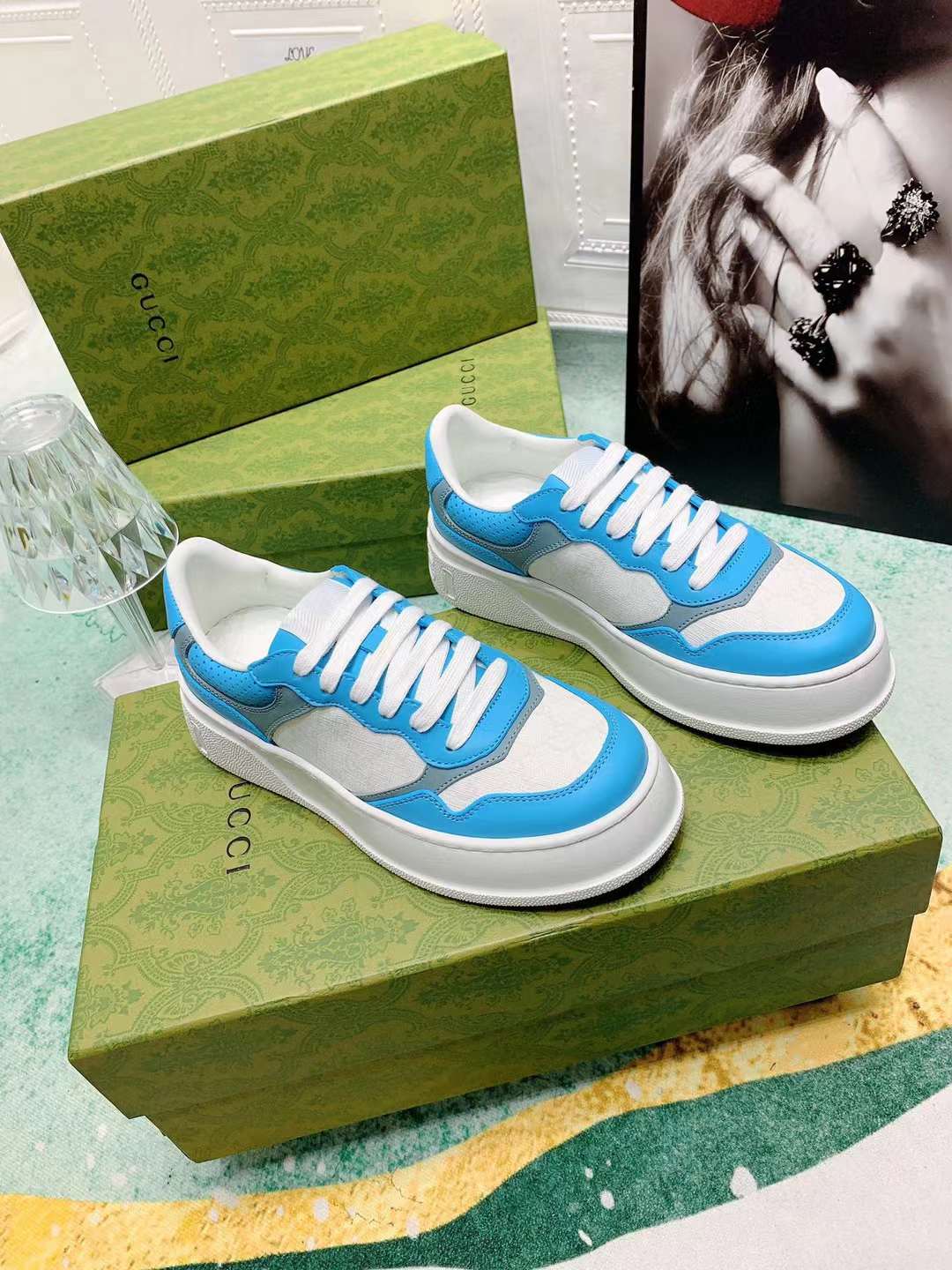 Men Women G*ucci Top Sneaker