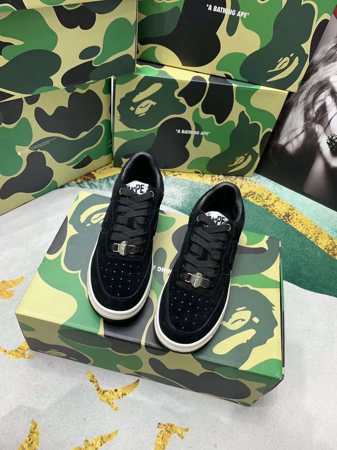 Men Women B*ape sta low Top Sneaker