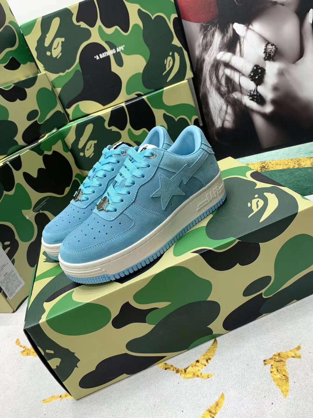 Men Women B*ape sta low Top Sneaker