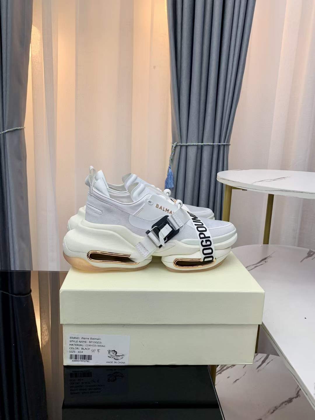 Men Women B*almain Top Sneakers