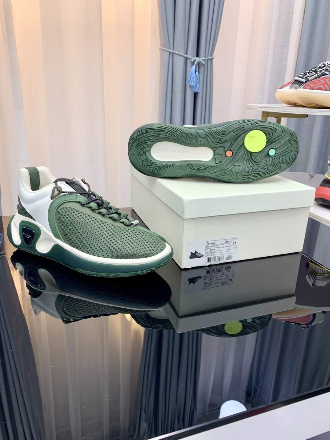 Men Women B*almain Top Sneakers