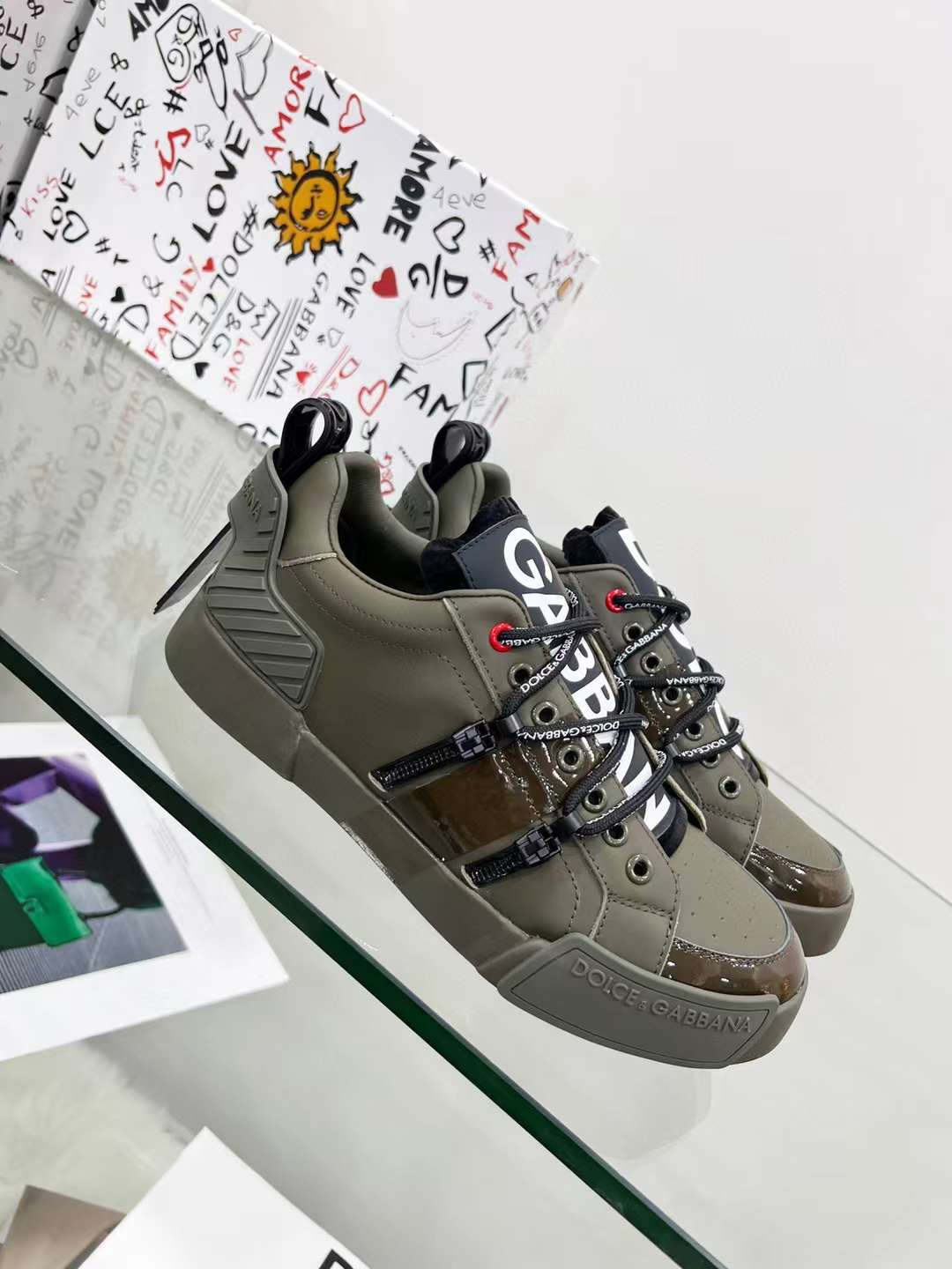 Men Women D*G Top Sneakers