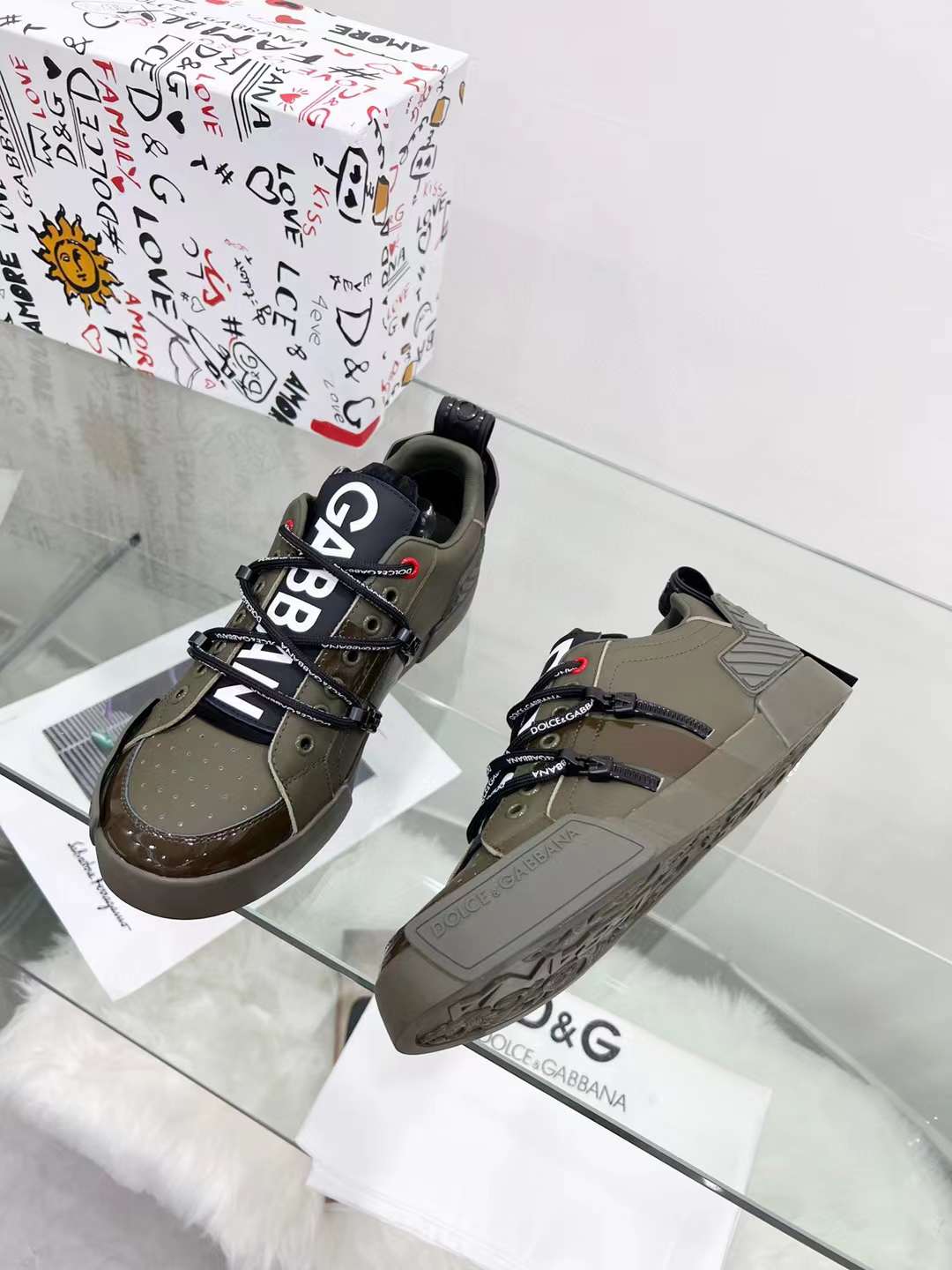 Men Women D*G Top Sneakers