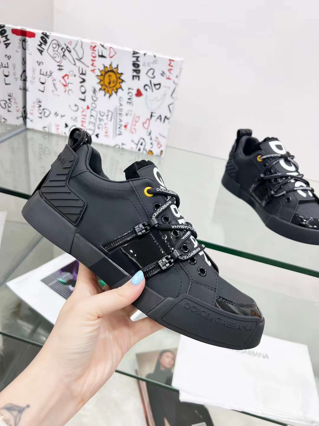 Men Women D*G Top Sneakers