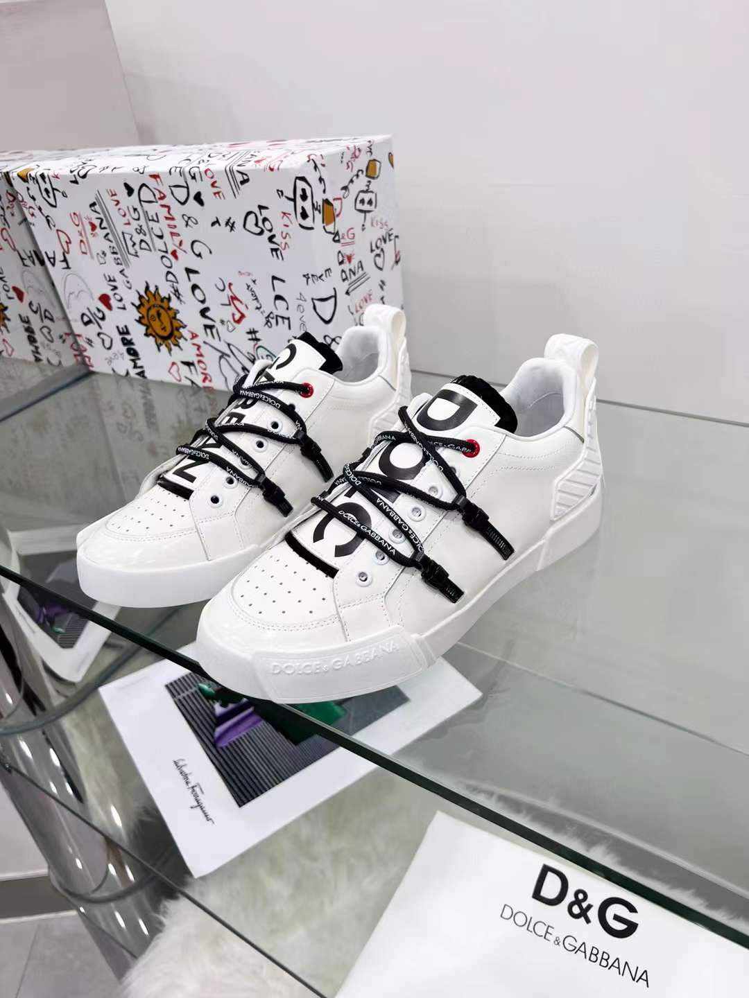 Men Women D*G Top Sneakers