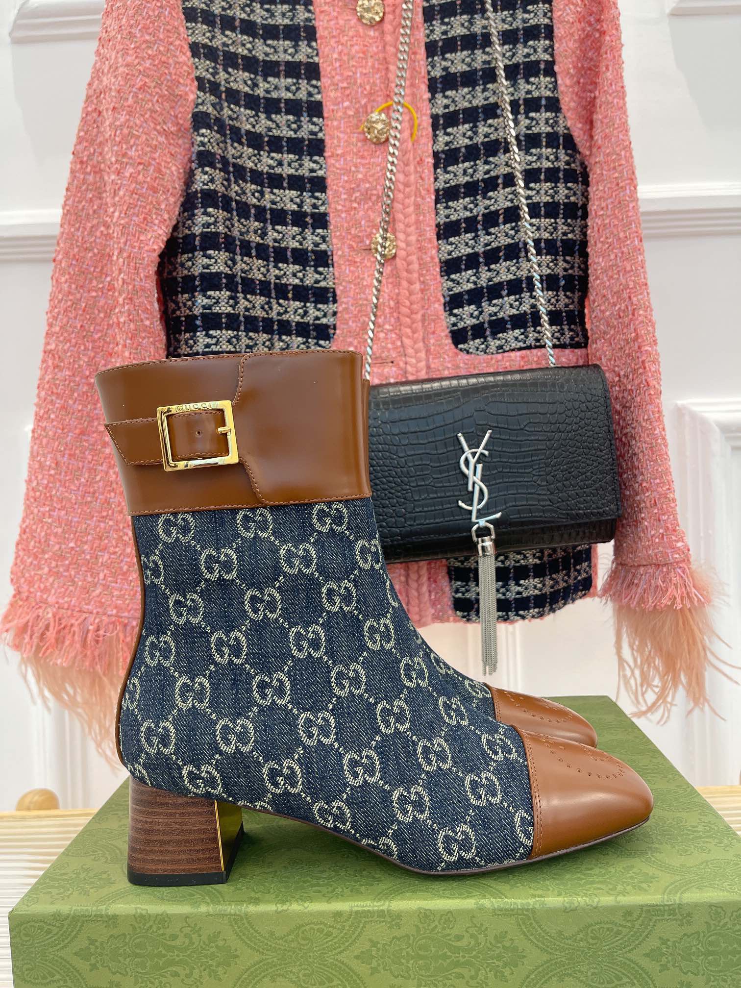 Women G*ucci Top Boots Maikesneakers