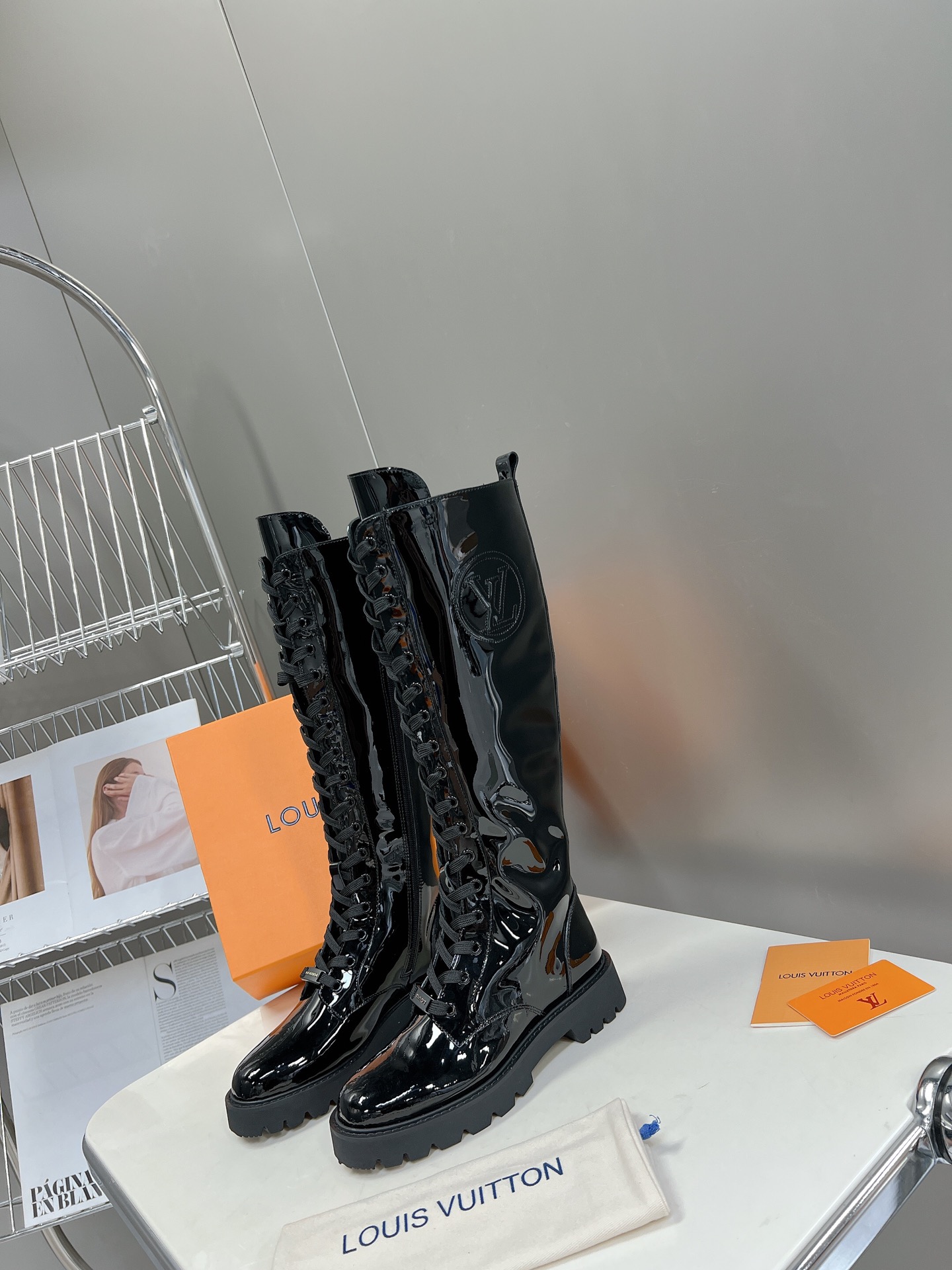 Women L*ouis V*uitton Top Boots Maikesneakers