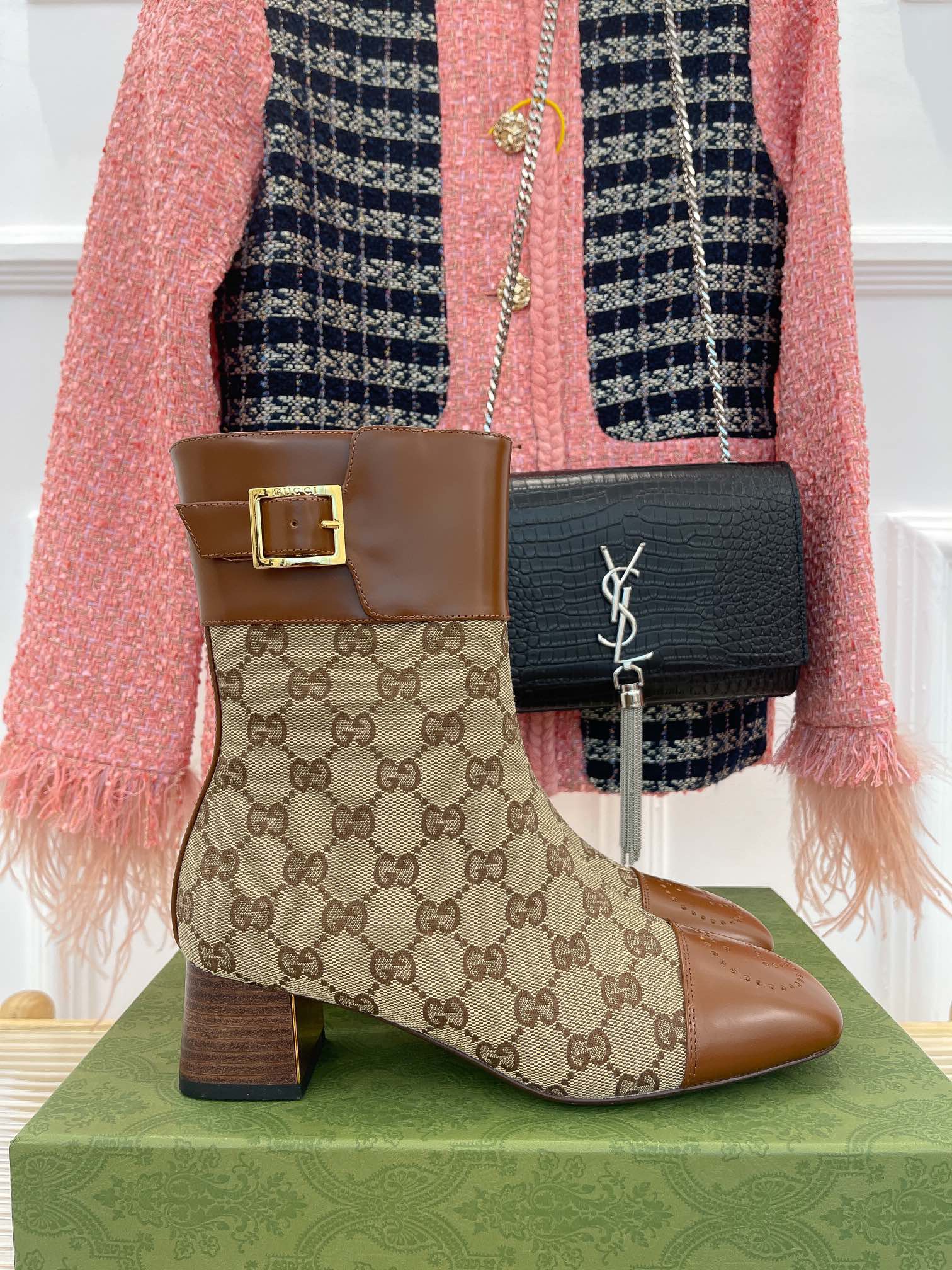 Women G*ucci Top Boots Maikesneakers