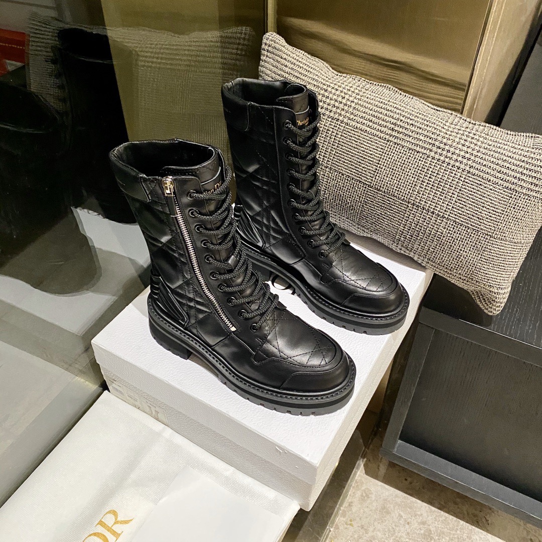 Women D*ior Top Boots Maikesneakers