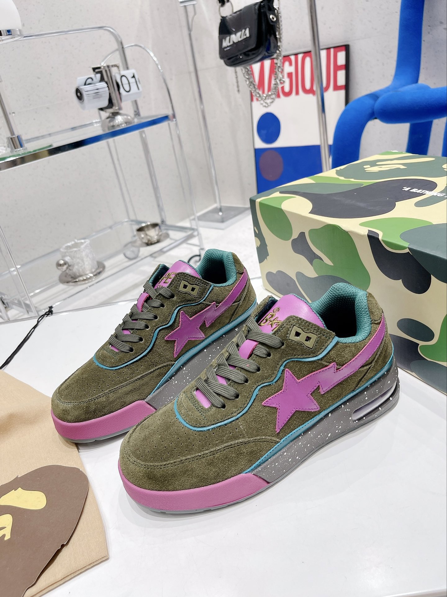 Men Women B*ape sta low Top Sneaker