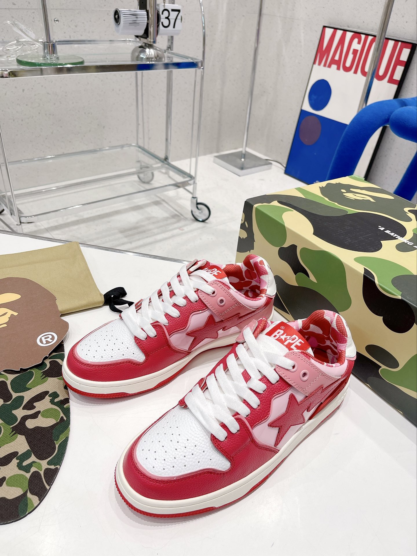 Men Women B*ape sta to low Top Sneaker