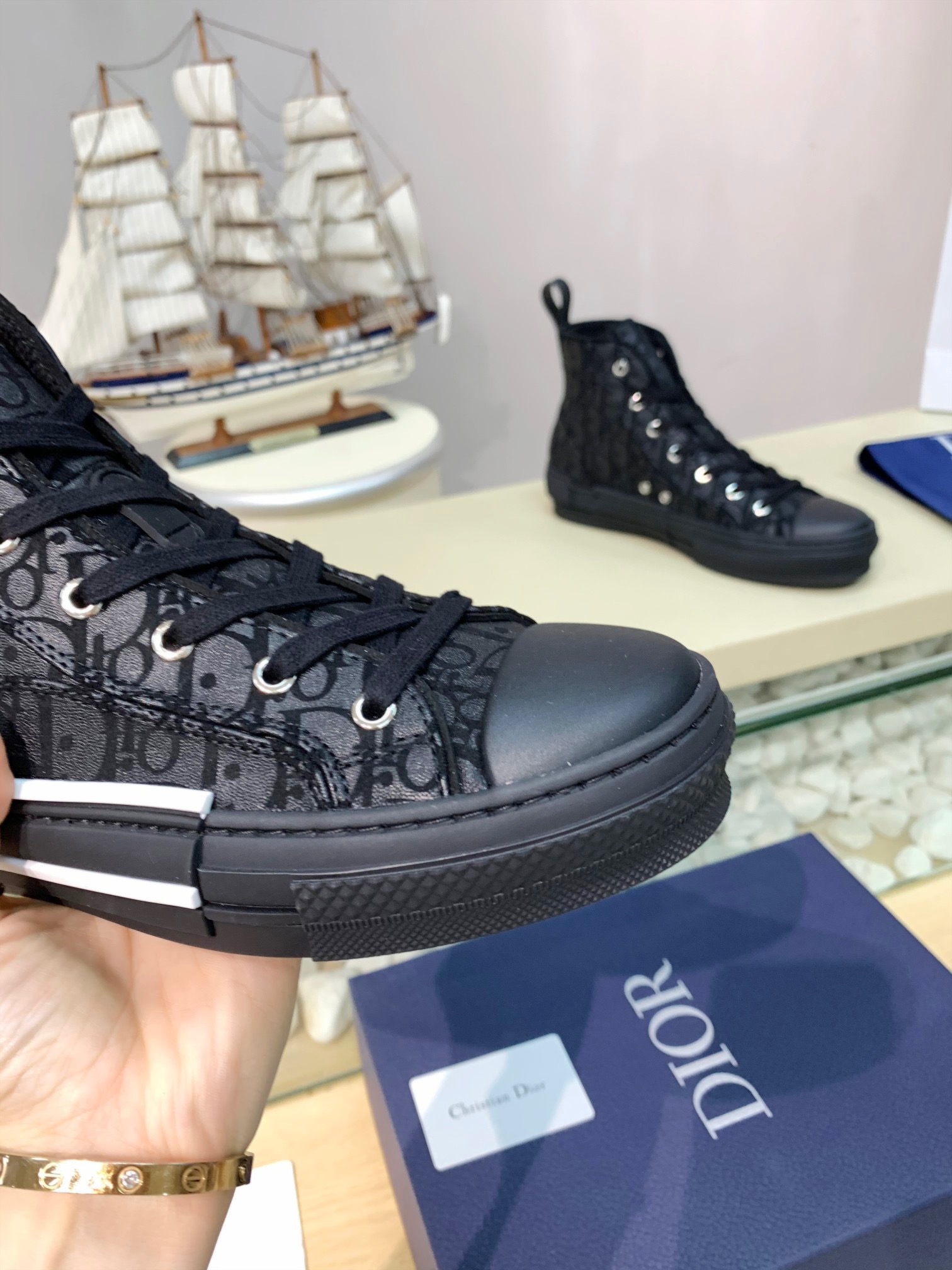 Men Women D*ior Top Sneakers