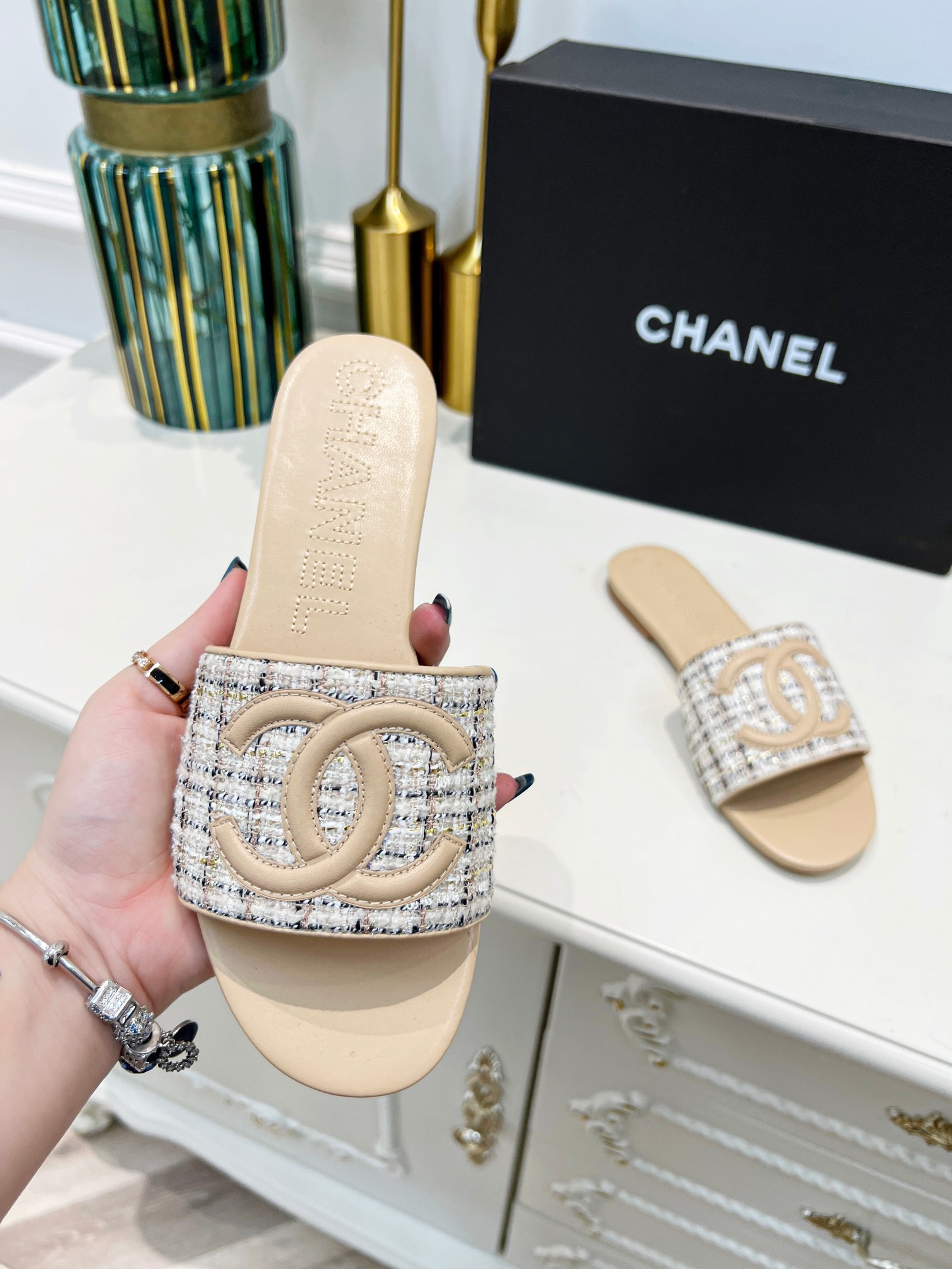 Women C*hanel Top Sandals