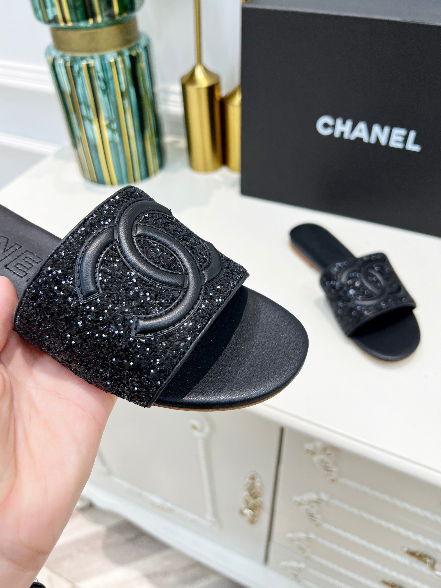 Women C*hanel Top Sandals