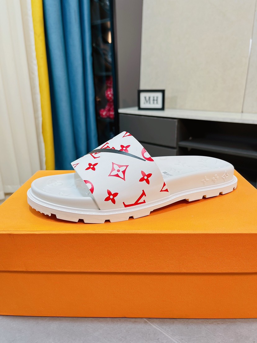 Men L*ouis V*uitton Top Slippers
