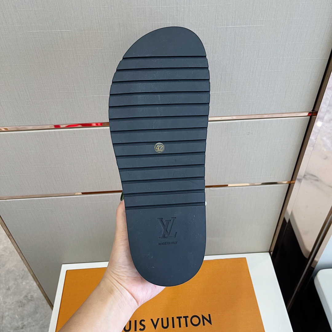 Men L*ouis V*uitton Top Slippers