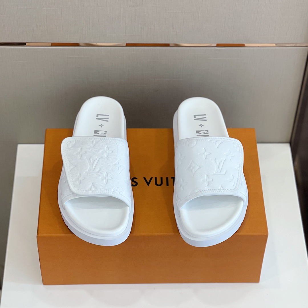 Men L*ouis V*uitton Top Slippers