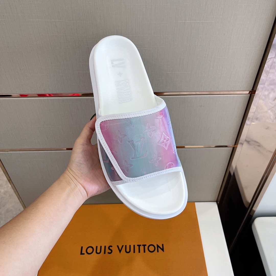 Men L*ouis V*uitton Top Slippers