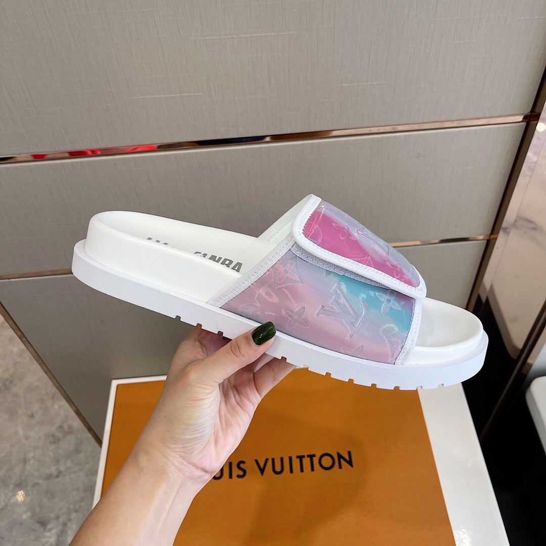 Men L*ouis V*uitton Top Slippers