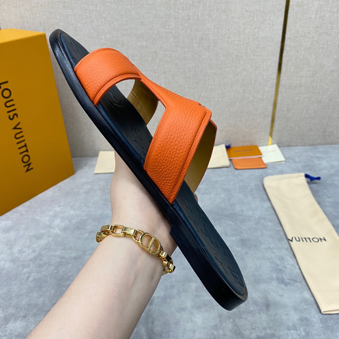 Men L*ouis V*uitton Top Slippers