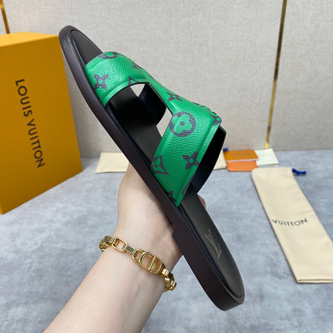 Men L*ouis V*uitton Top Slippers