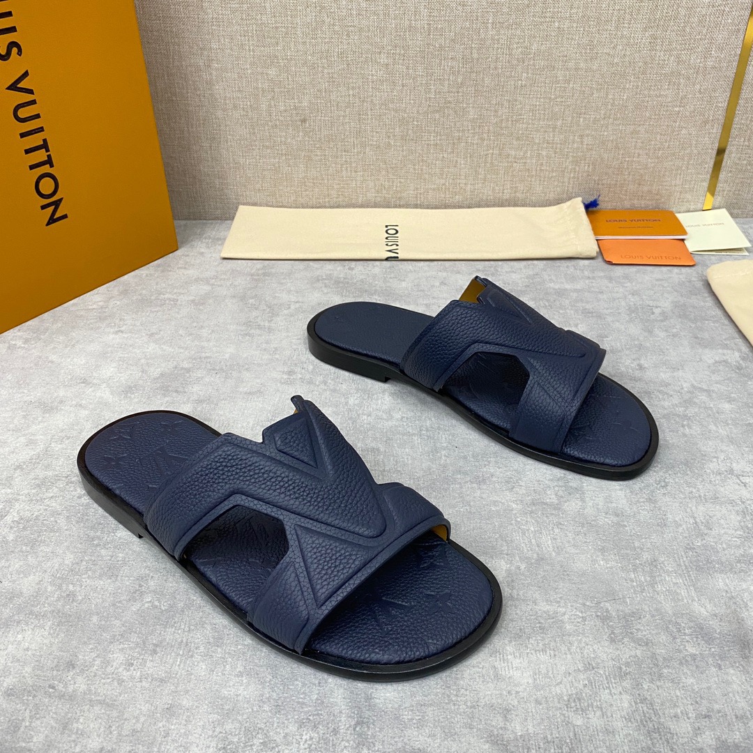 Men L*ouis V*uitton Top Slippers