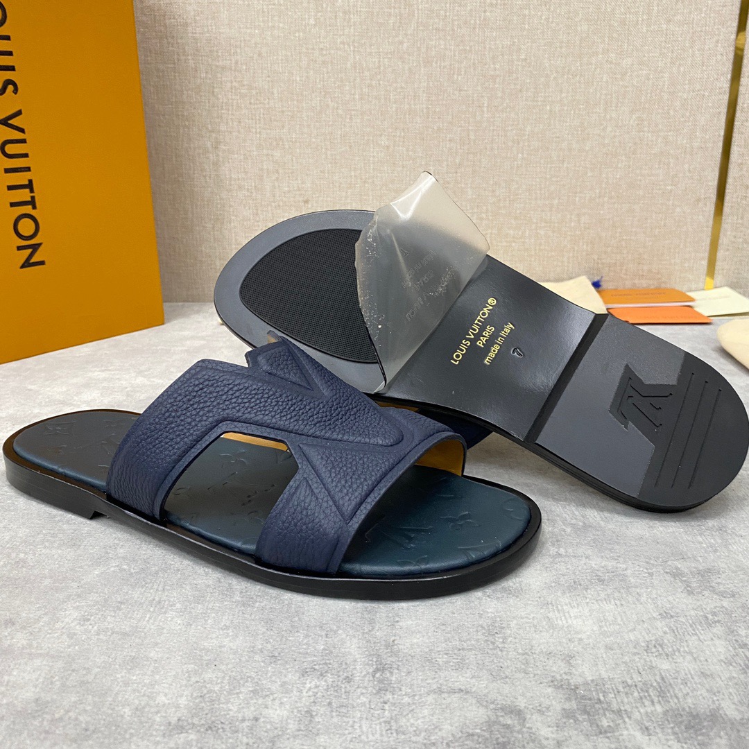 Men L*ouis V*uitton Top Slippers