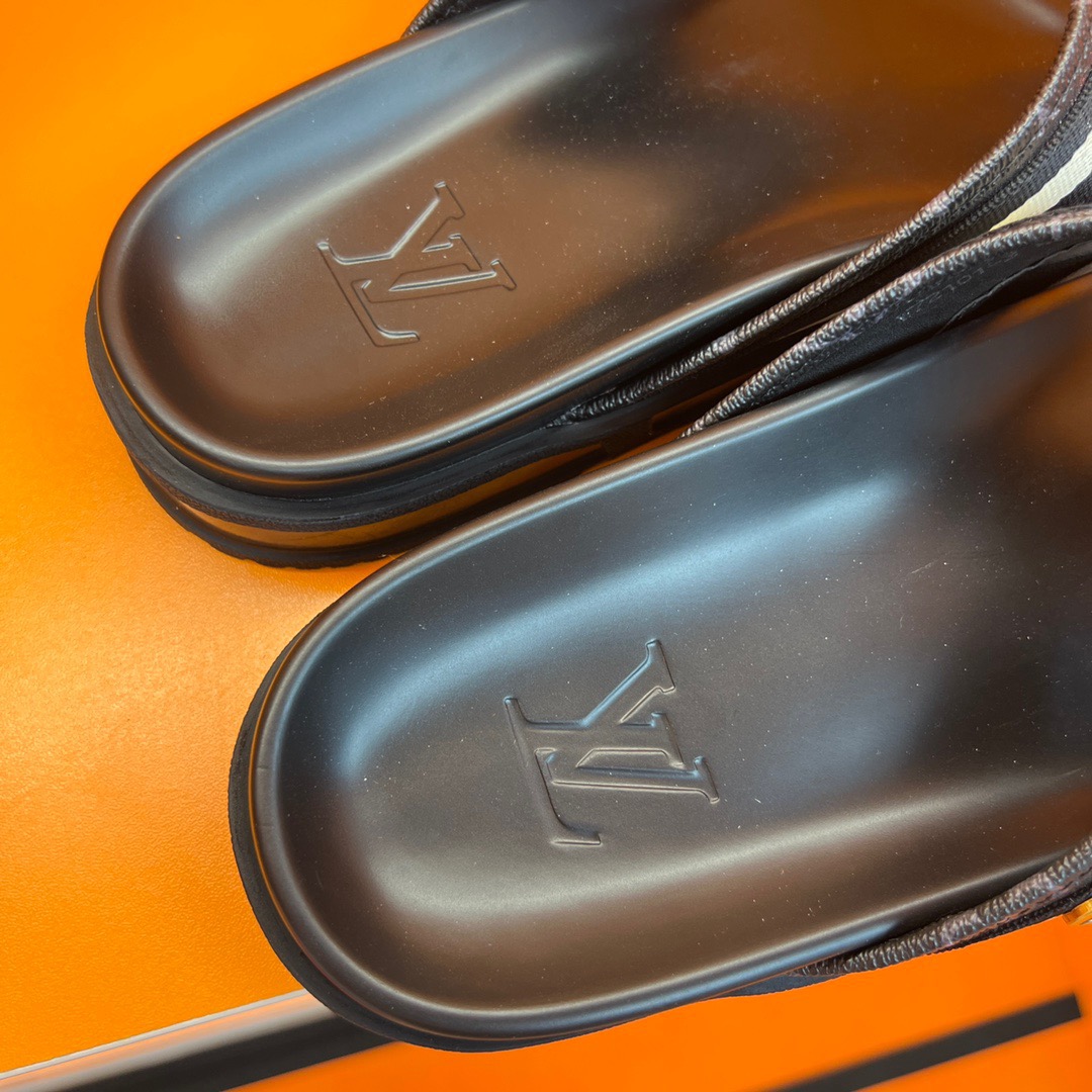 Men L*ouis V*uitton Top Slippers