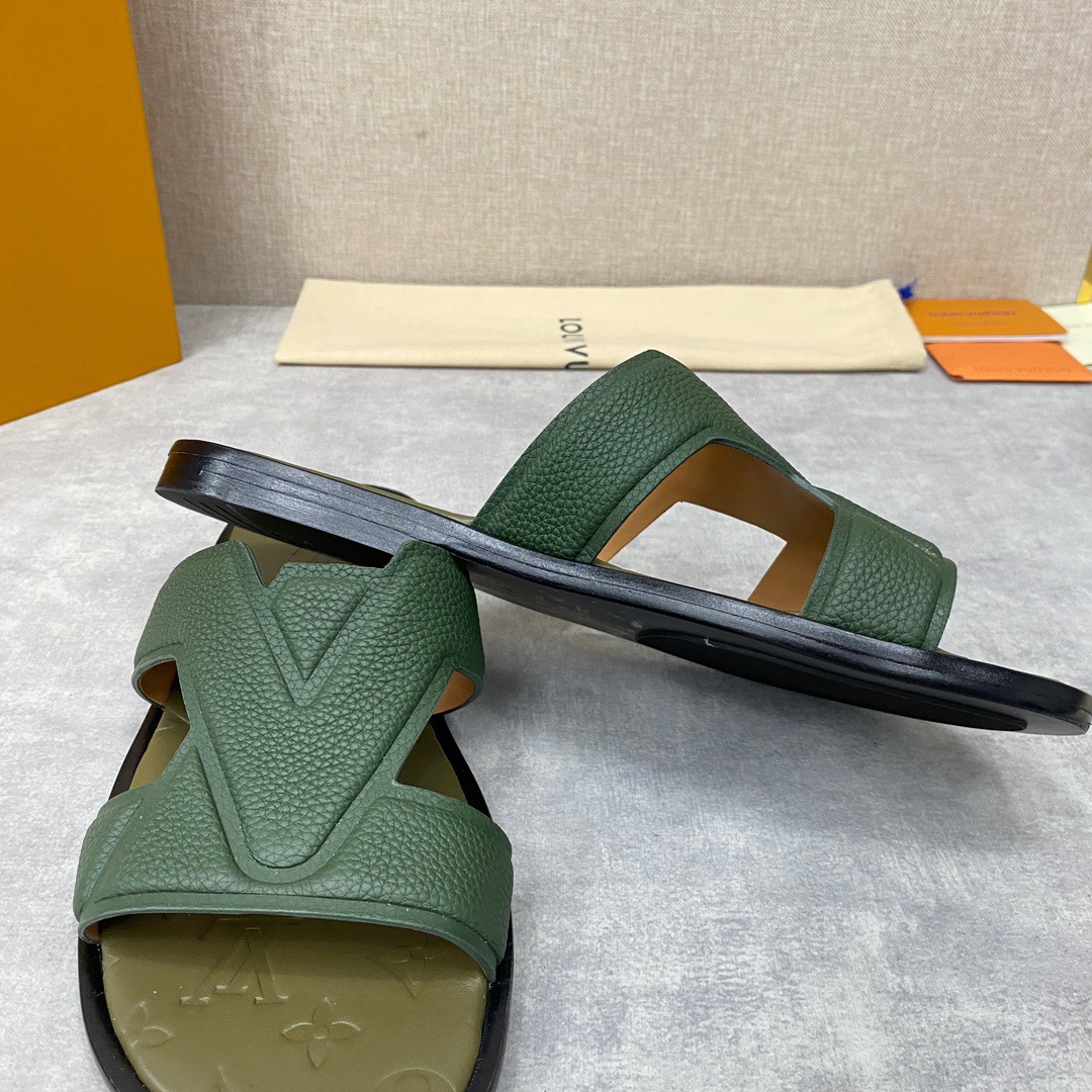 Men L*ouis V*uitton Top Slippers