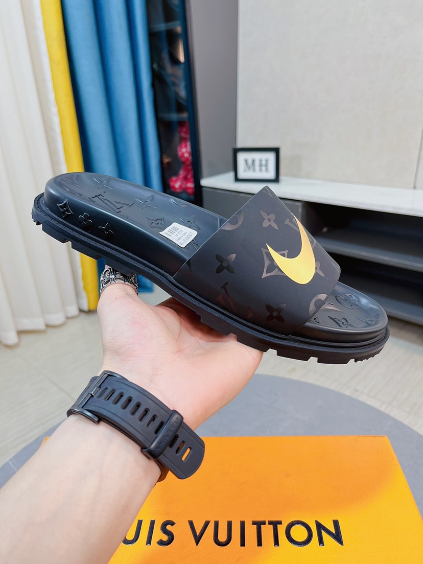 Men L*ouis V*uitton Top Slippers