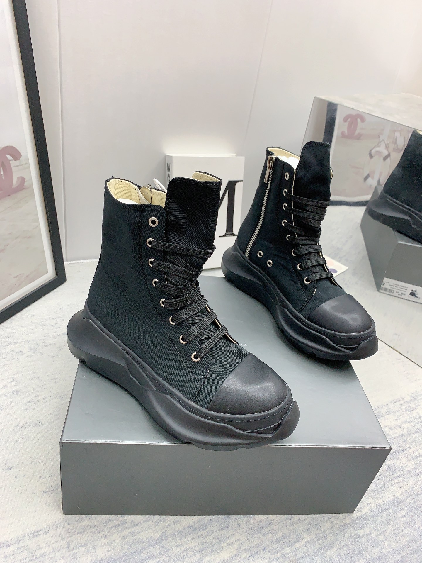 Men Women R*ick O*wens Top Sneaker