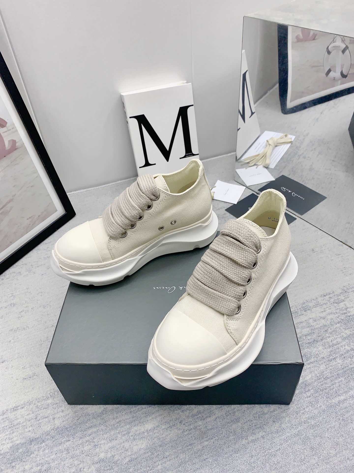 Men Women R*ick O*wens Top Sneaker