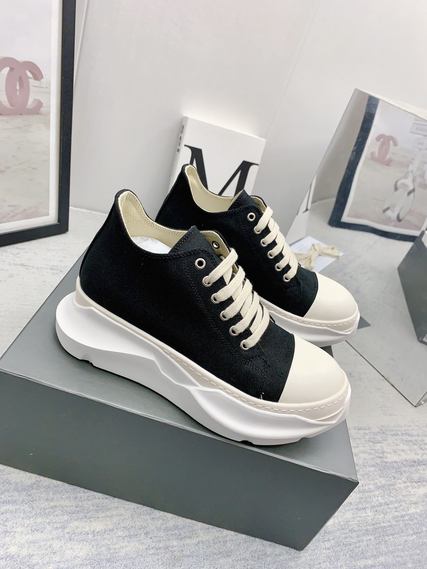 Men Women R*ick O*wens Top Sneaker