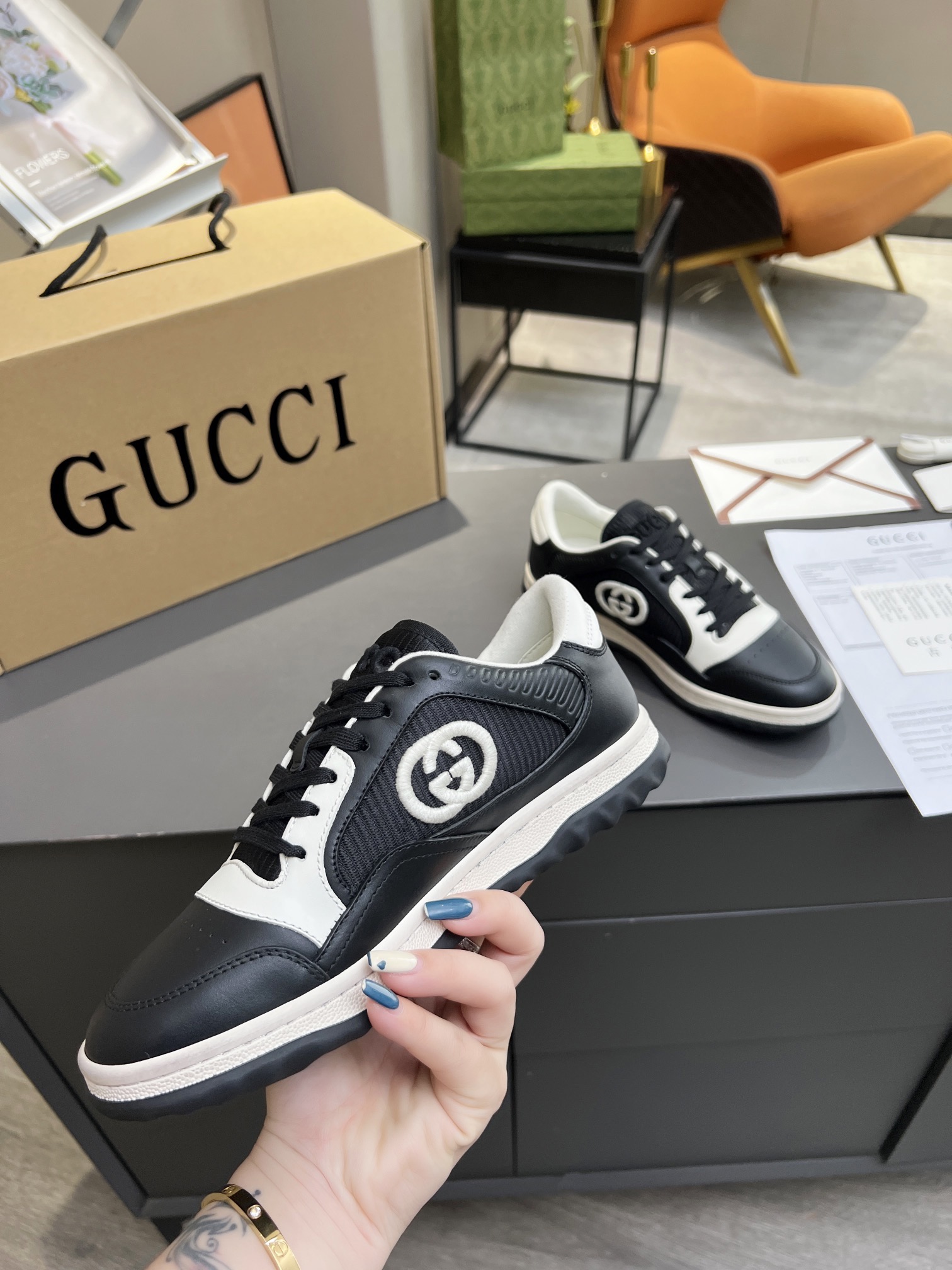 Men Women G*ucci Top Sneaker