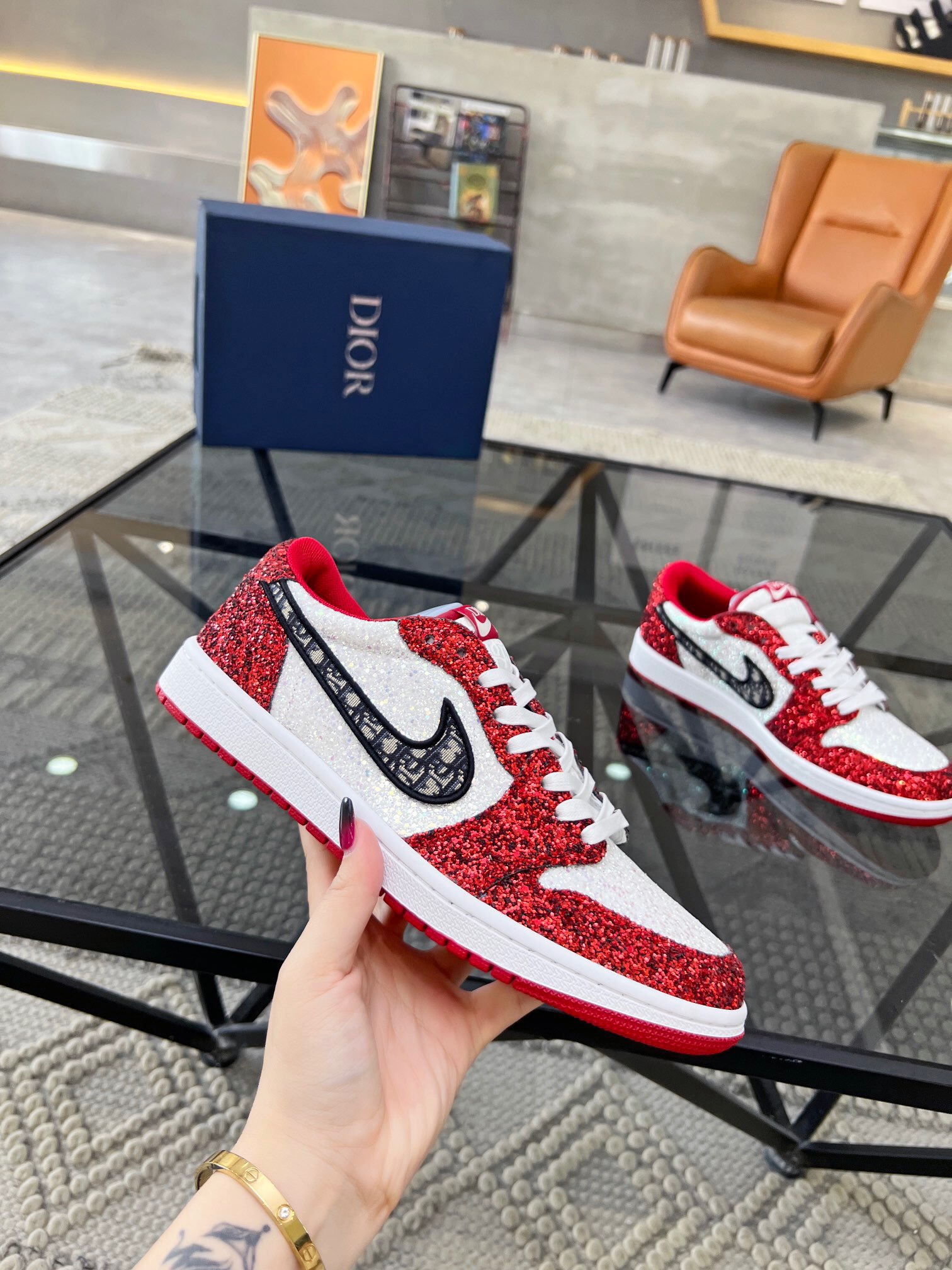 Men D*ior Top Sneakers