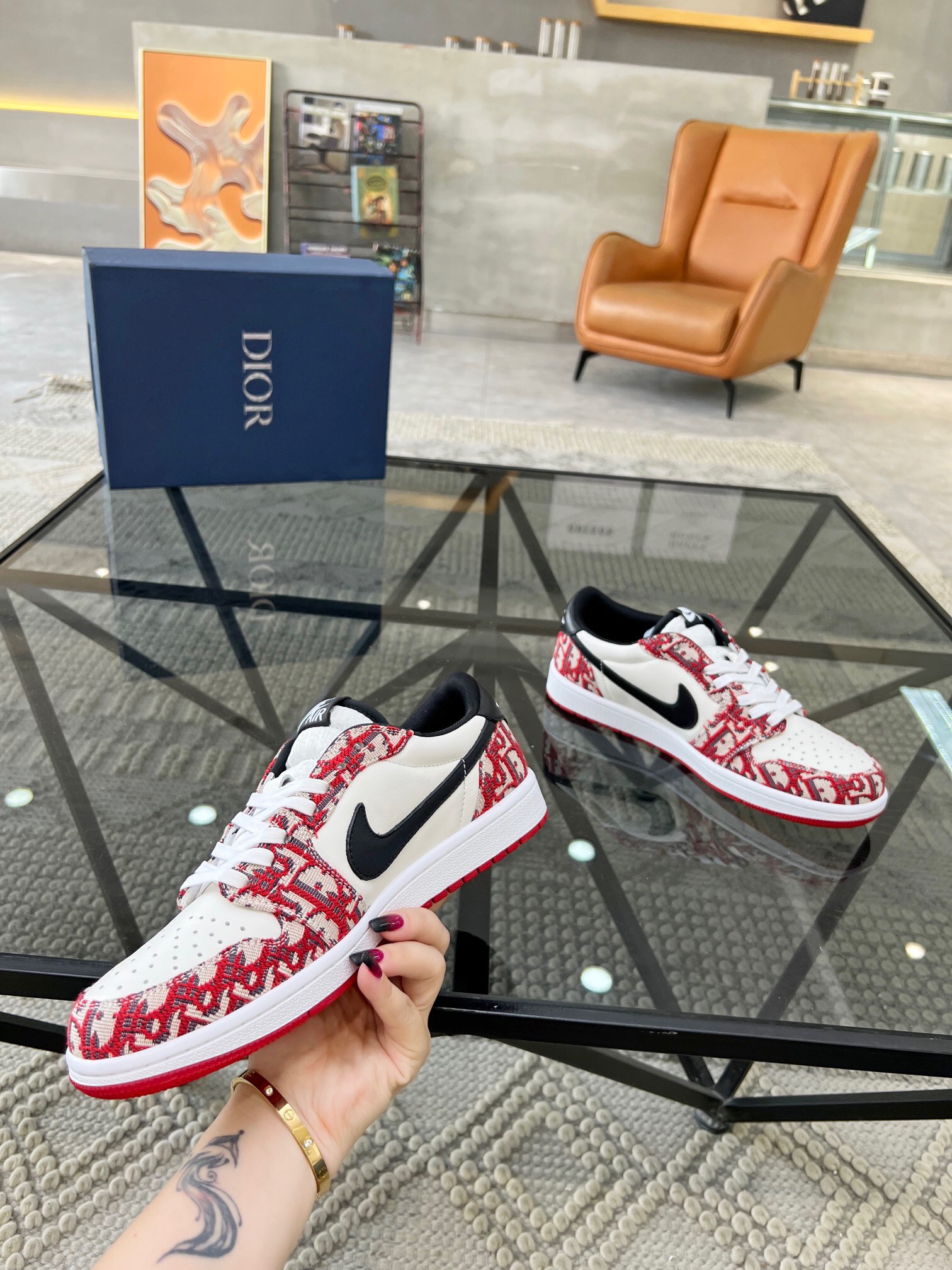 Men D*ior Top Sneakers