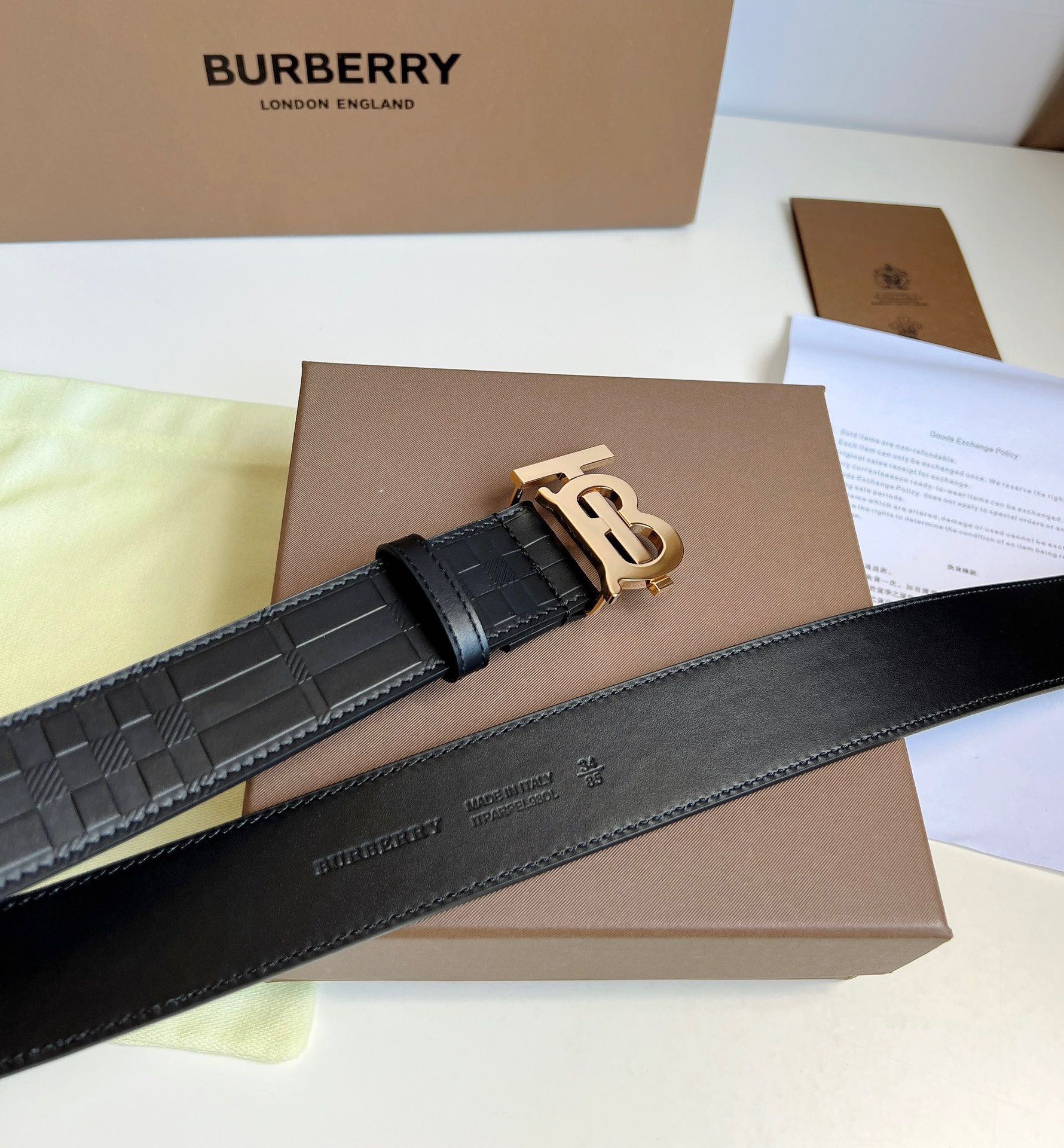 B.urberrry Belts Top Quality 35MM