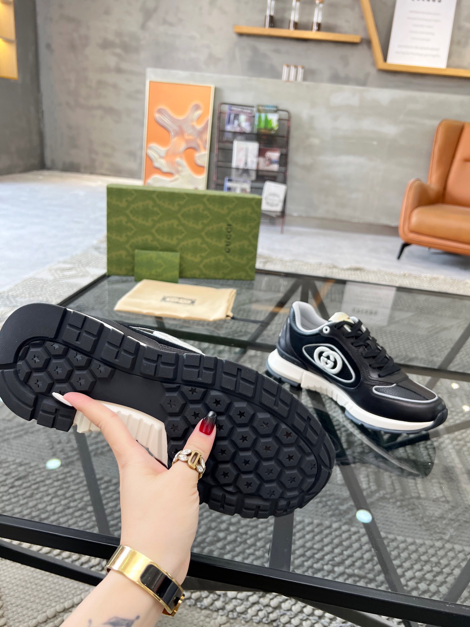 Men G*ucci Top Sneaker