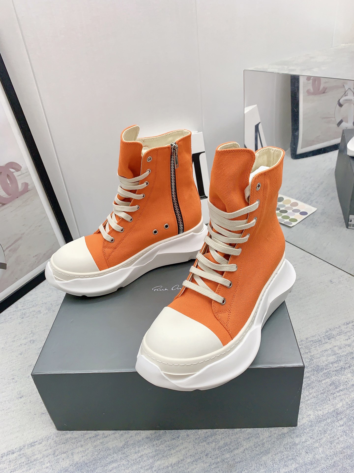 Men Women R*ick O*wens Top Sneaker