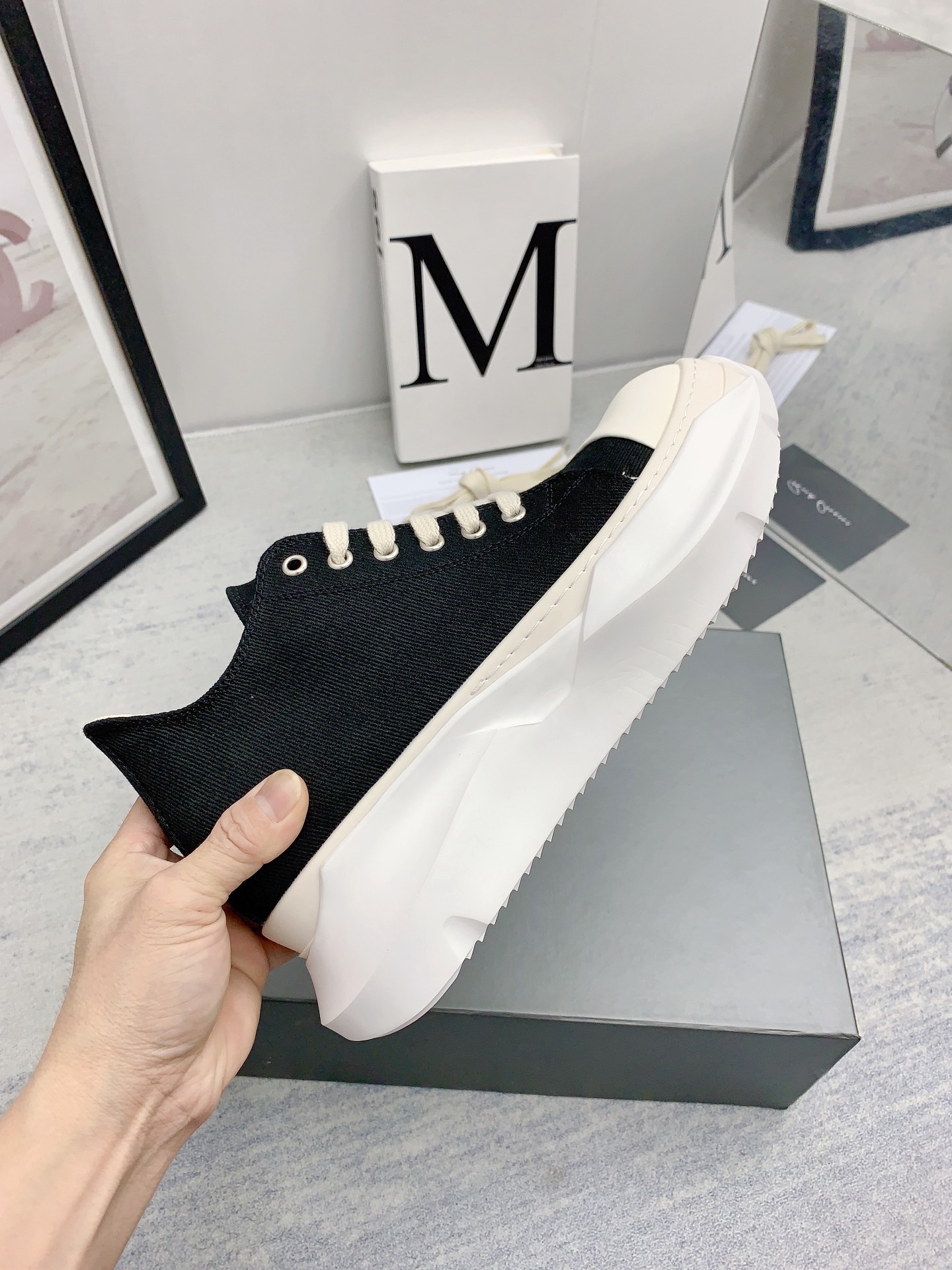 Men Women R*ick O*wens Top Sneaker