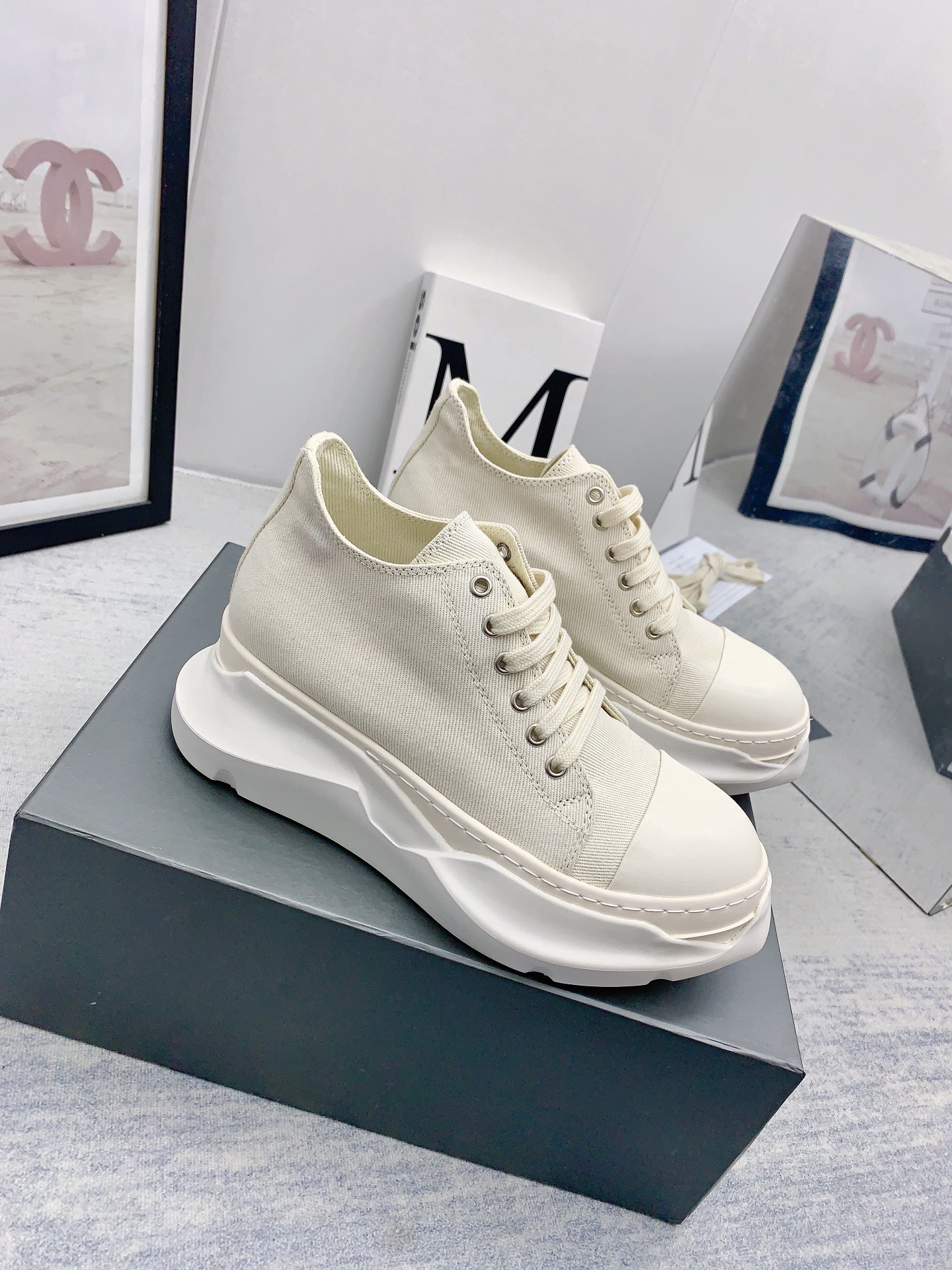 Men Women R*ick O*wens Top Sneaker