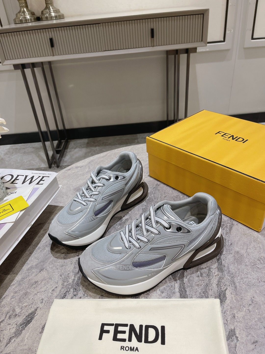 Men Women F*endi Top Sneaker