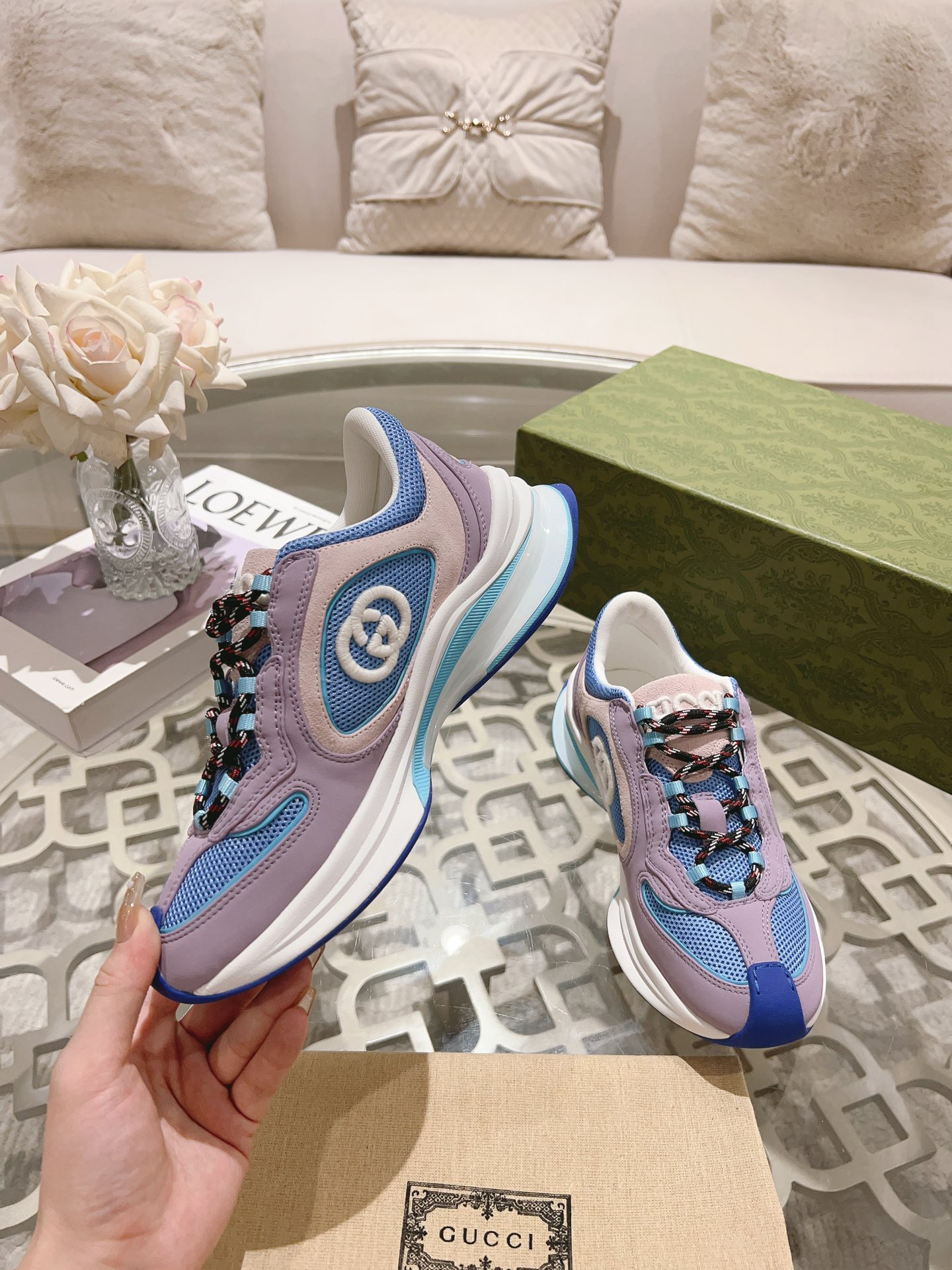 Men Women G*ucci Top Sneaker