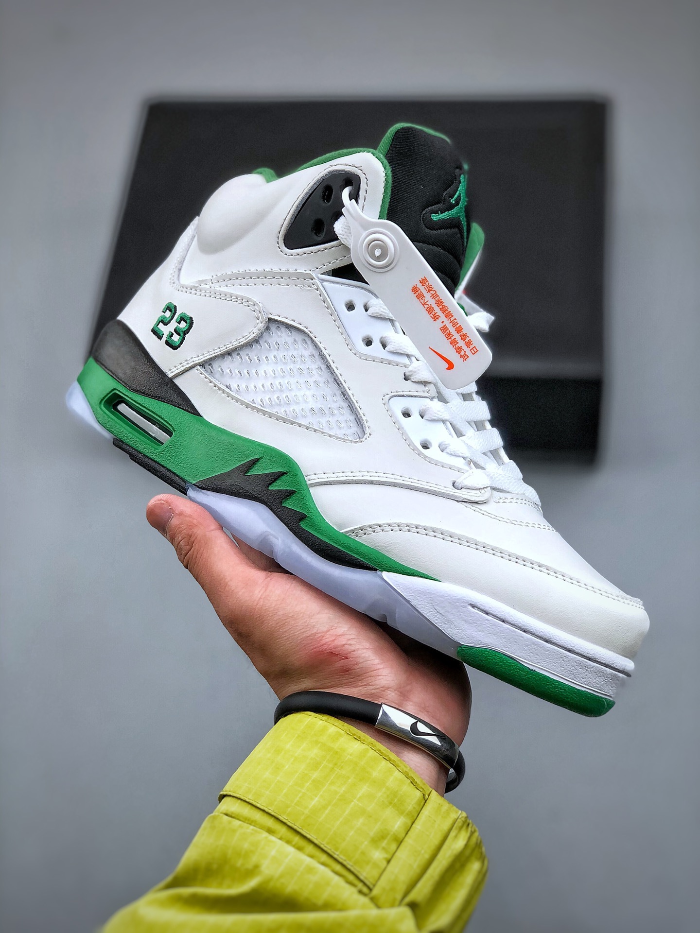 Men women Nike Air Jordan Air Jordan 5 WMNS “Lucky Green” aj