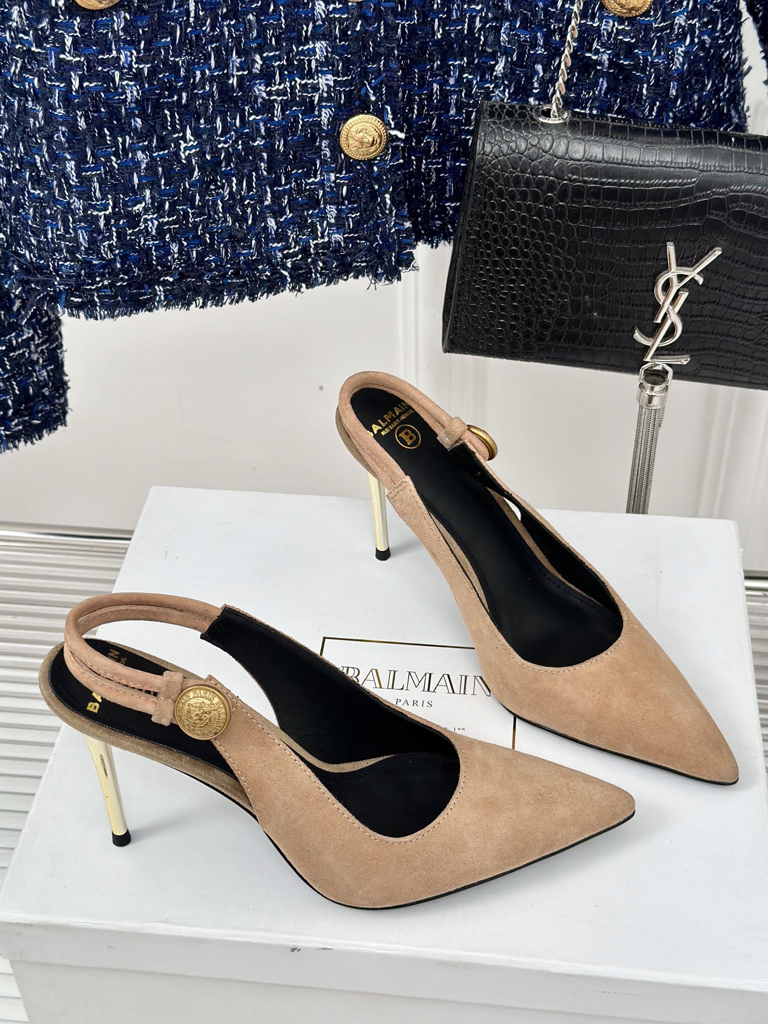 Women Top Quality B*almain shoes 10cm