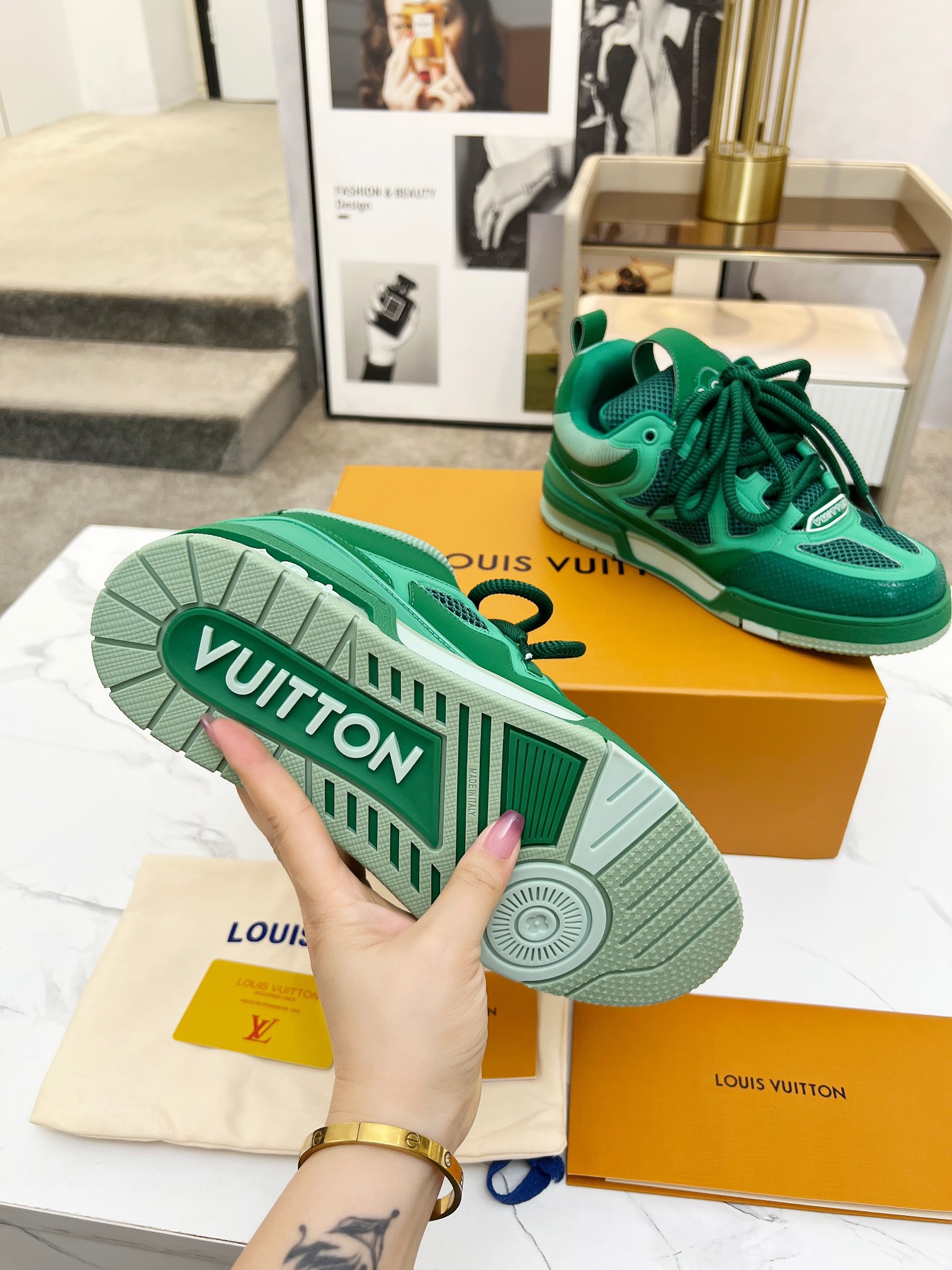 Men Women L*ouis V*uitton Top Sneaker L*V Trainer size 35-46