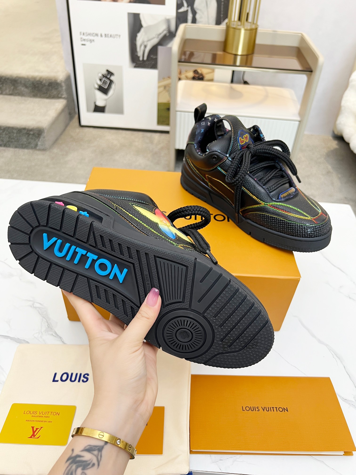 Men Women L*ouis V*uitton Top Sneaker L*V Trainer size 35-46