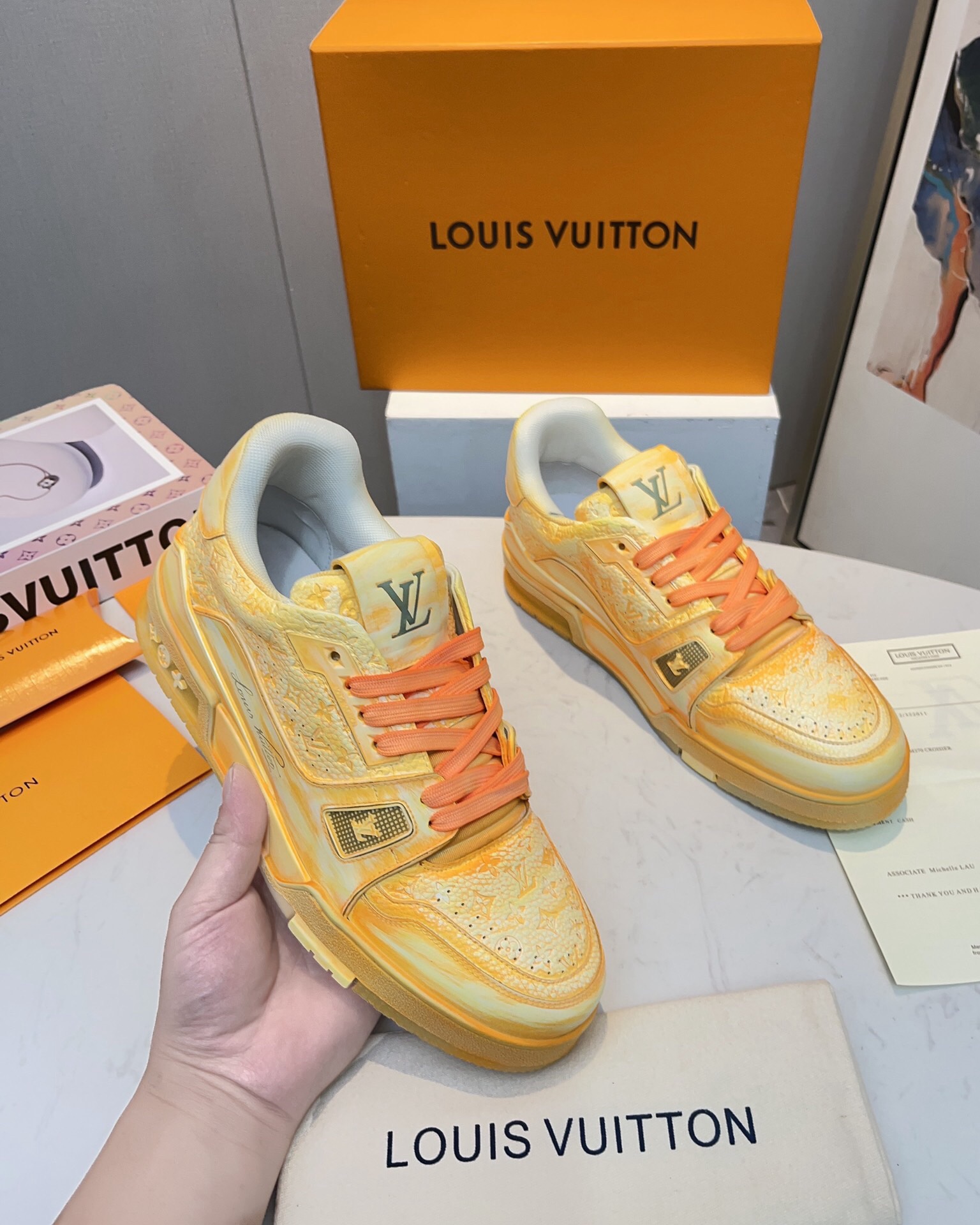 Men Women L*ouis V*uitton Top Sneaker L*V Trainer size 35-46