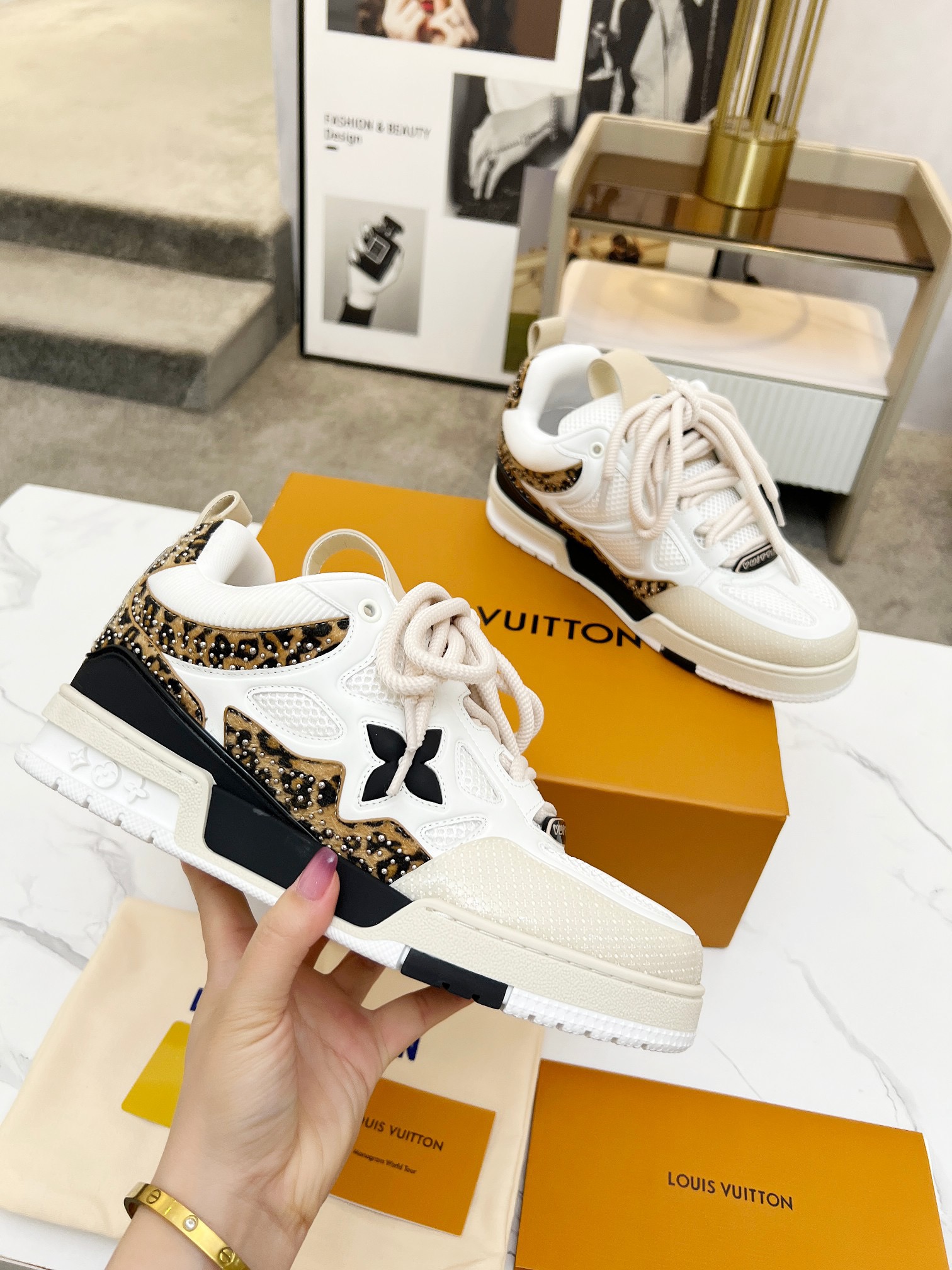 Men Women L*ouis V*uitton Top Sneaker L*V Trainer size 35-46